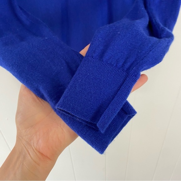 Banana Republic Sweater Women's S Blue 100% Extra Fine Merino Wool C'est L'amour - Picture 12 of 12